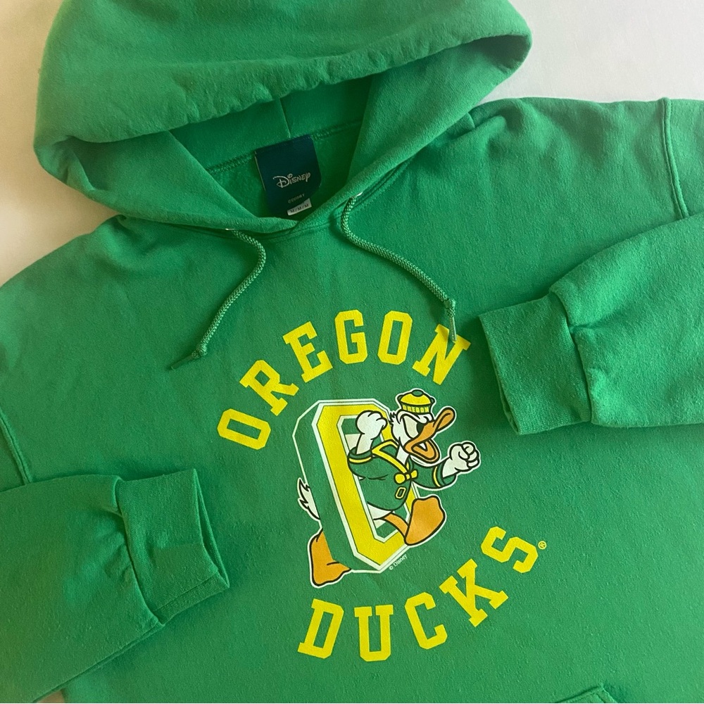 Disney Oregon Ducks Throwback Hoodie Men M Retro College Logo Hooded Sweatshirt